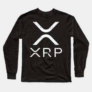 XRP Crypto Cryptocurrency Distressed T-Shirt Long Sleeve T-Shirt